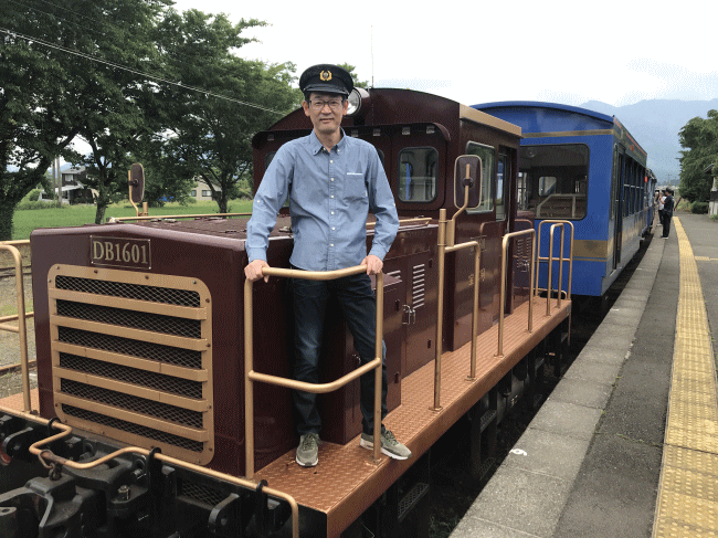 南阿蘇鉄道のトロッコ列車「ゆうすげ」号