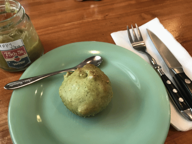 75thStで食べた抹茶のマフィン