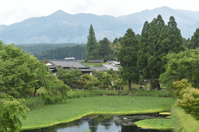 河童伝説のある明神池