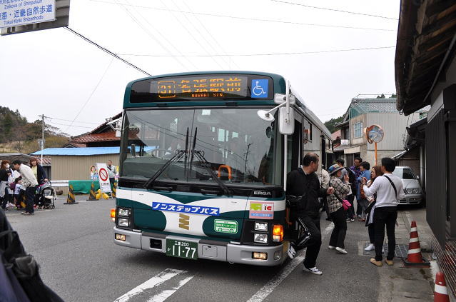 杉平バス停から名張駅前行臨時バス