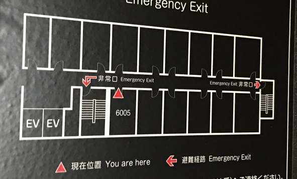 都城グリーンホテルの客室配置図