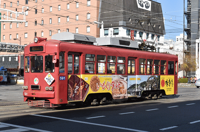 とさでん交通モ591号