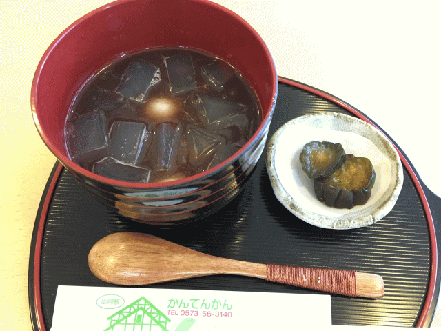かんてんかんの寒天入りのぜんざい