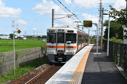 尾張森岡駅のホーム