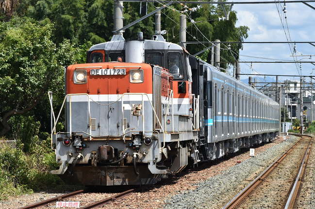 N3111編成の甲種輸送(豊川駅付近)