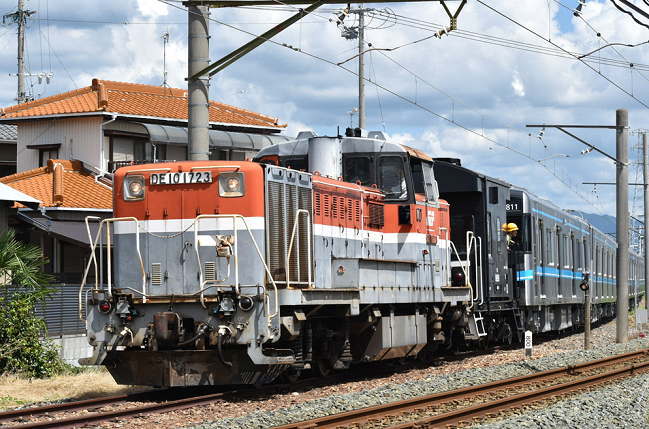 N3111編成の甲種輸送(豊川駅付近)