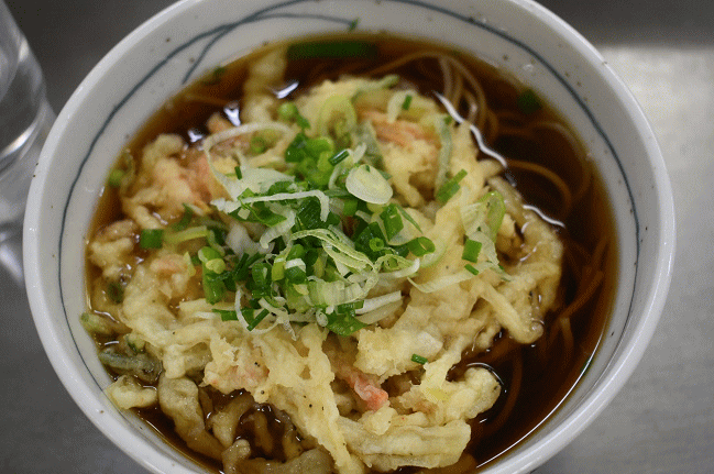 伊東駅の天ぷらそば