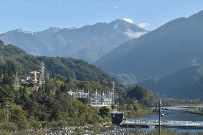 大桑～須原間の車窓風景