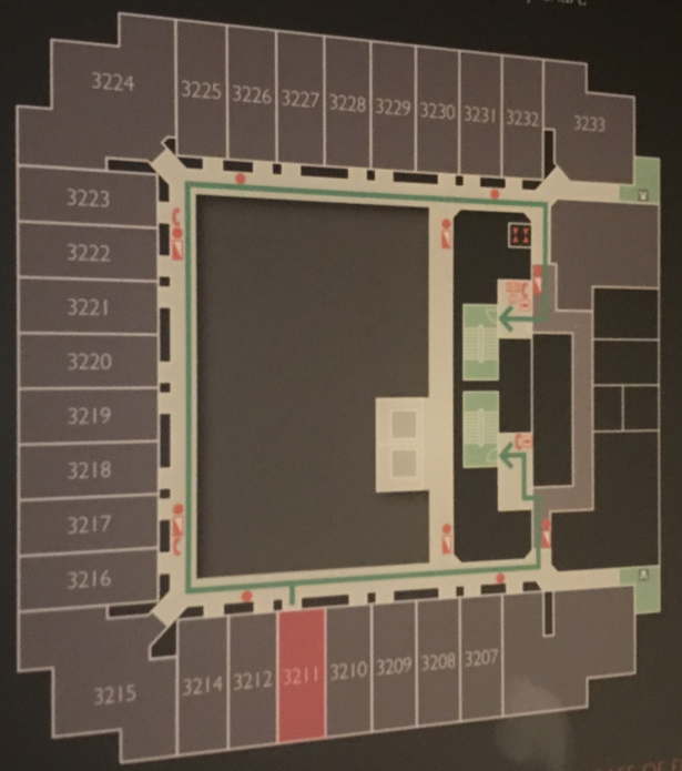 名古屋プリンスホテルスカイタワーの客室配置図