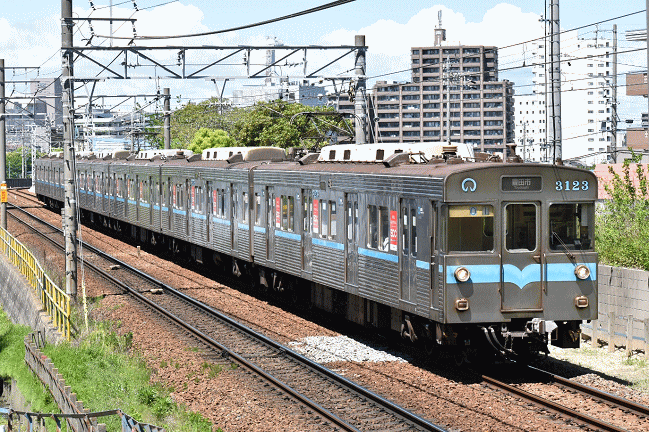 鉄コレで製品化された7000形23号編成