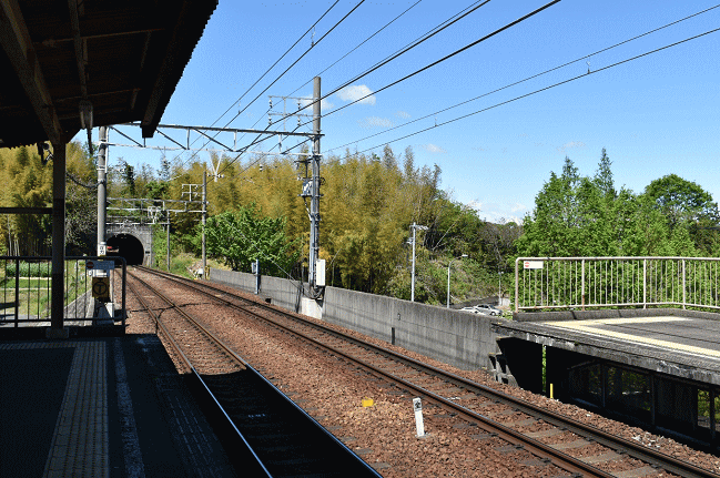 日進駅の赤池方面のホーム