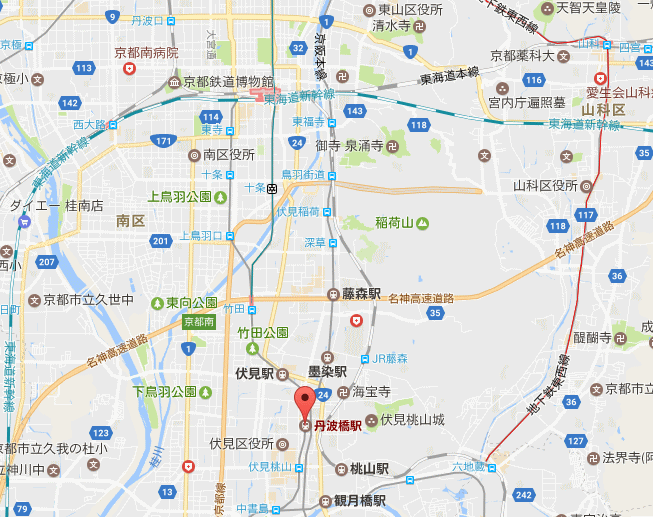 丹波橋駅からすぐ近くの奈良線の撮影地