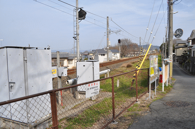 奈良線の撮影地、第二御陵踏切