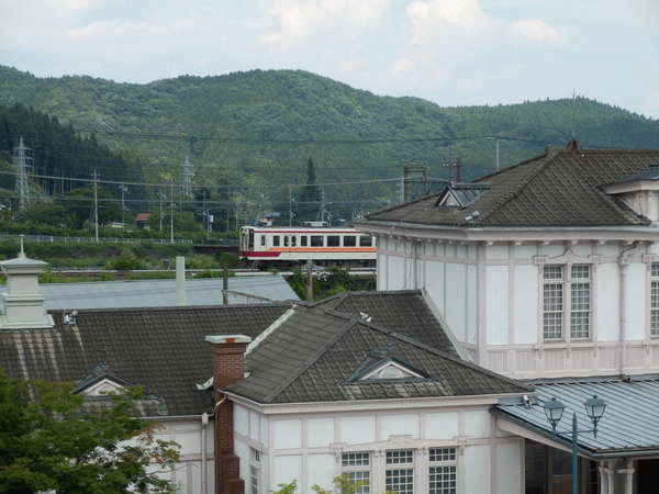 日光ステーションホテルクラシックからのトレインビュー