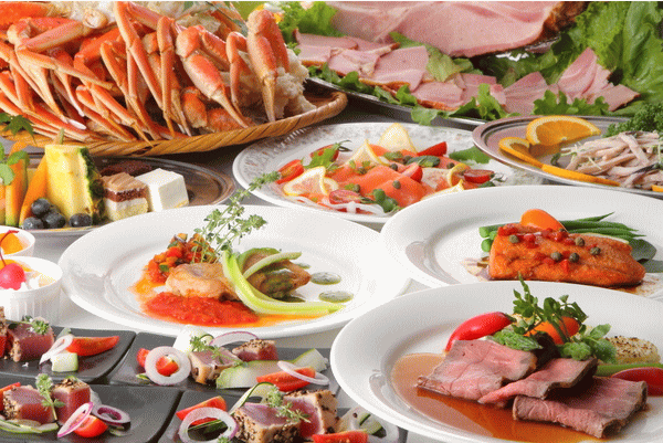 日光ステーションホテルクラシックの夕食バイキング