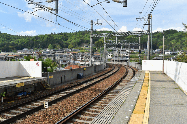 山下駅の日生中央駅側ホーム端も好撮影地