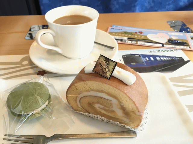 のと里山里海号・ゆったりコースのスイーツプラン