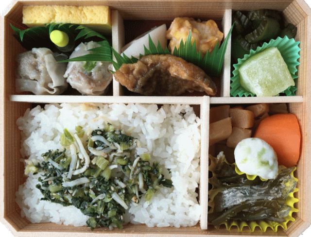 おべんとう夏の中身
