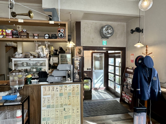 駅舎カフェ1の1の店内