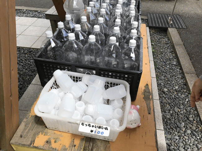 出雲坂根駅の水の販売