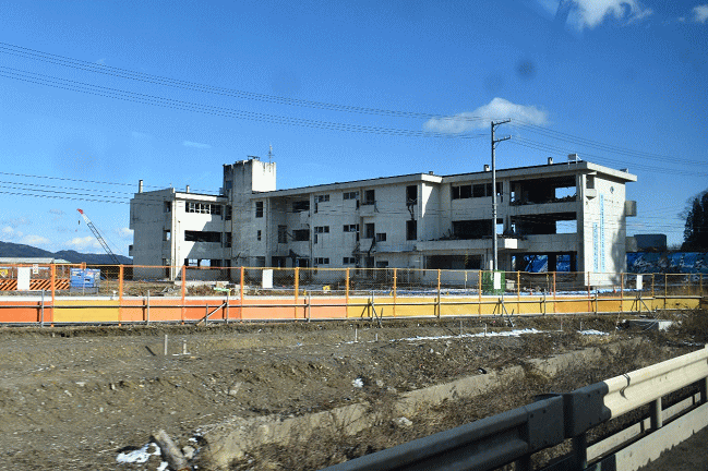 旧気仙中学校の校舎