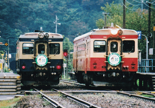 キハ52を根知駅で撮影(2009年)