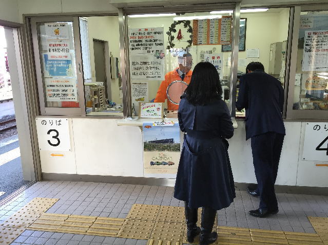 肥薩おれんじ鉄道の川内駅の改札口