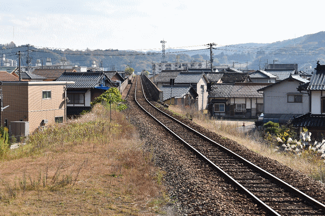 高架橋の三次付近の三江線