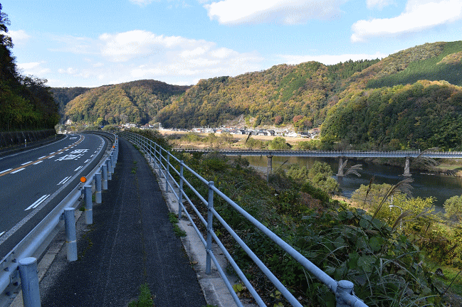 三江線の撮影ポイント付近の国道５４号線