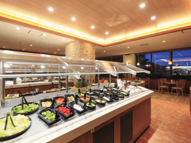 リッチモンドホテルプレミア東京押上のシズラーの朝食のサラダバー