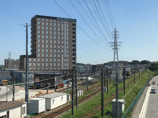 ホテルルートイン海老名駅前の外観