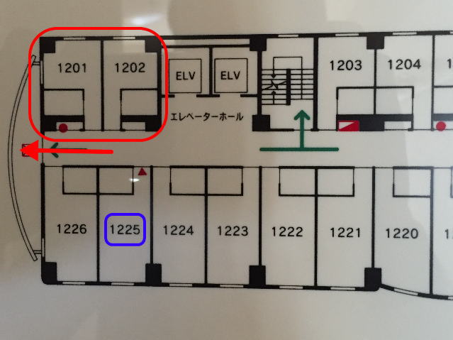 ルートイングランティア函館駅前のトレインビューの客室について