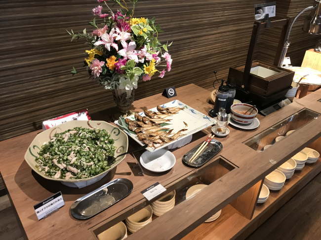 ホテルルートイン米子の朝食バイキング