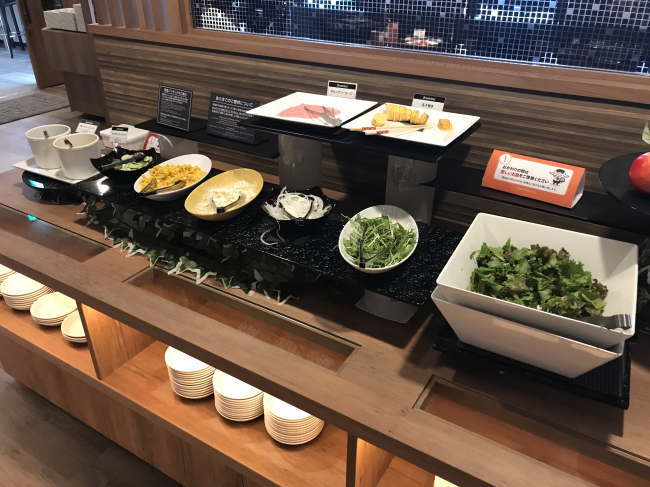 ホテルルートイン米子の朝食バイキング