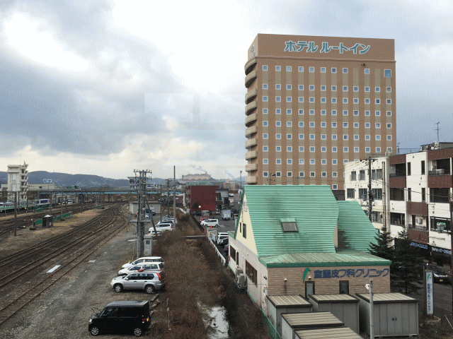 ホテルルートイン東室蘭駅前の外観