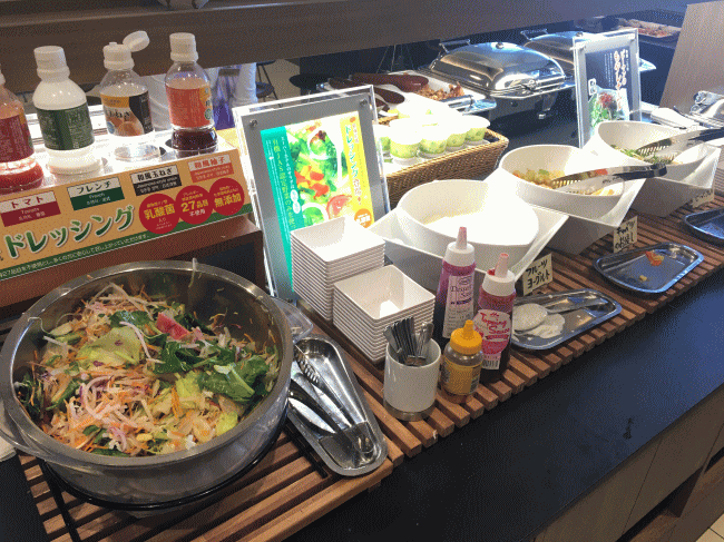 スーパーホテル鹿嶋の朝食バイキング