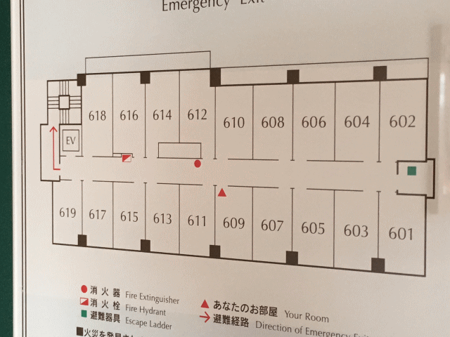 東横イン埼玉戸田公園駅西口の客室配置