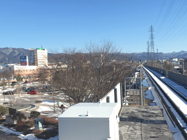 佐久平駅から眺め佐久平プラザ21
