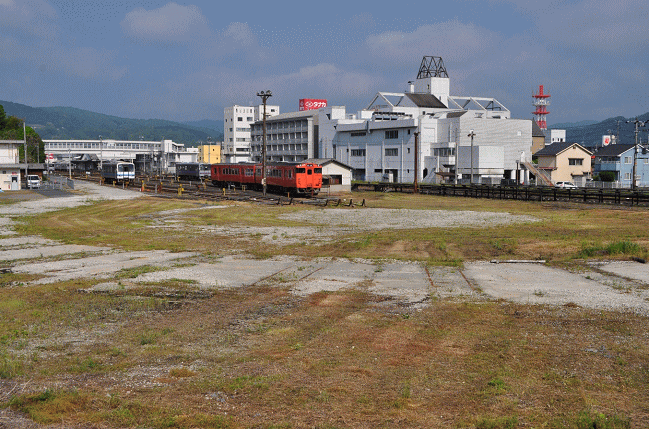 三次駅の扇形庫の跡