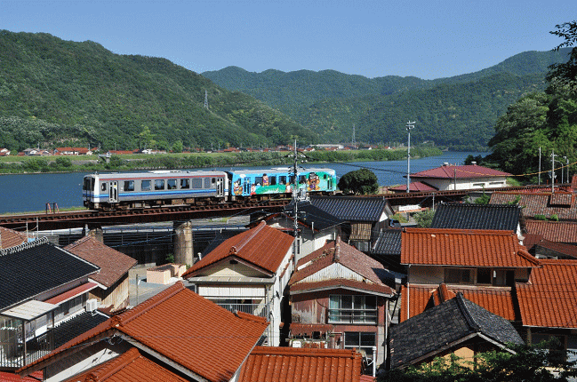 江津本町の撮影地にて