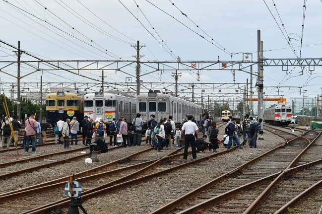 鉄道フェスティバル2019の車両展示コーナー