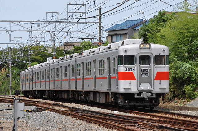 山陽電鉄3000系の後期のアルミ車体