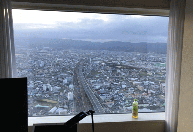 スターゲイトホテル関西エアポートの窓の様子