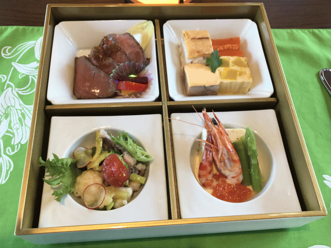 四国まんなか千年ものがたりの冷製メニュー