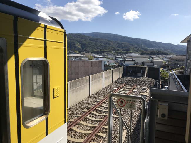 ごめんなはり線の終点の車止め