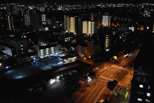 東横イン熊本駅前の夜景