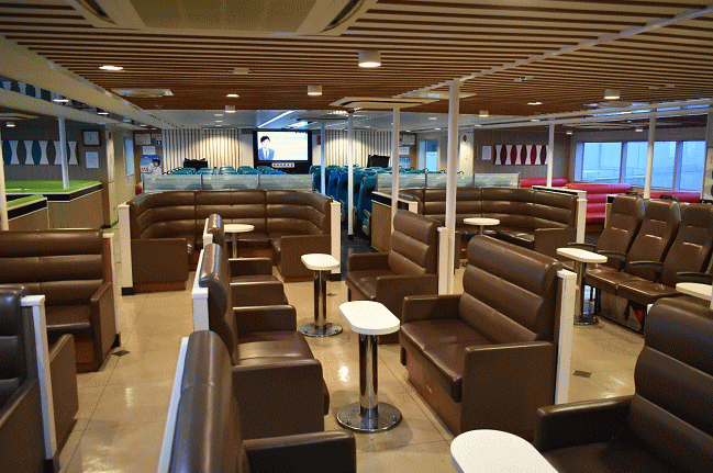 フェリー「有明みらい」の客室