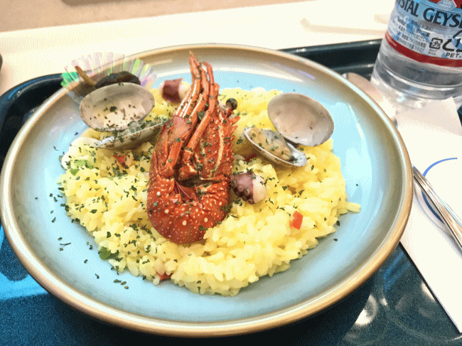 しまかぜの食事・海の幸ピラフ