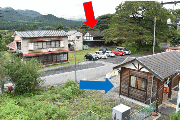 下小代駅の今の駅舎と昔の駅舎の位置関係