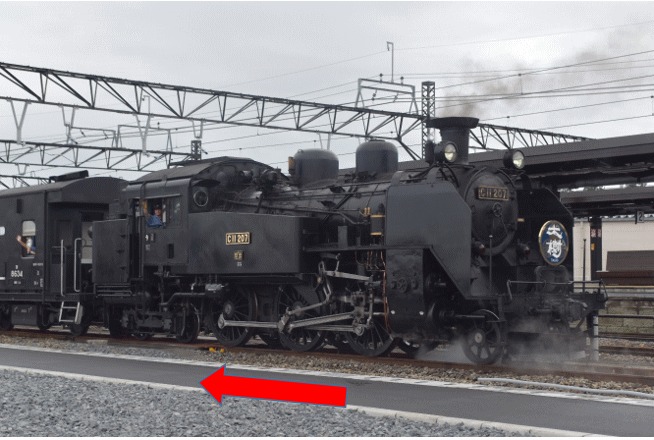 SL大樹が下今市駅に入線